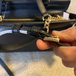 Michael Kors Graham Convertible Crossbody Handbag Satchel Black Leather Gold Photo 12