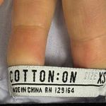 Cotton On Light Blue Mini Tunic Dress Size XS 1/2 Ruffle Sleeve Off-The-Shoulder Photo 2