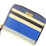 Kate Spade Darci Laurel Way Zip Around Wallet Striped Leather Blue White Photo 0