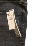 Talbots  NWT size 12 Slim ankle jeans black raw hem Photo 4