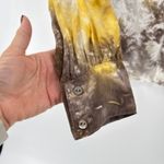 Fifteen Twenty Tie Dye Rayon Button Down Shirt Women's Small Boho Festival Photo 2