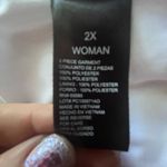 Perceptions  Orange and White Leaf Print Lace lined Dress Photo 5