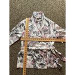 Victoria's Secret NWT  Tie-Closure Kimono Robe - Satin Pink Floral, Size XS Photo 3