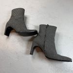 Enzo Angiolini  Houndstooth Ankle Boots Square Toe Heel Booties Retro‎ Size 7.5M Photo 3