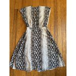 Joie EUC  V-neck Bethwyn C Python Snake Print Wrap Dress Sz XXS $348 in Porcelain Photo 9