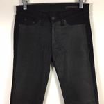 Rag and Bone Hyde Genuine Leather Panel Jeans Size 27 Coal Photo 24