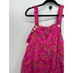 Unbranded Pink Floral Jumpsuit Overalls Size XL Garden Boho Lightweight Fairy Photo 2
