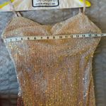 Guess  iridescent sequin midi dress with light pink lining size 6 Photo 6