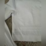 Lululemon  Athletica White Fitted Long Sleeve Bodysuit Photo 5