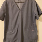FIGS Womens ‎ Casma FW1100 Gray 2-Pocket Short Sleeve Scrub Top Size Large Photo 0