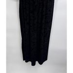 CHRIS & CAROL PLUS Burnout Velvet Paisley Midi Dress Bell Sleeve Womens 1X Black Photo 2
