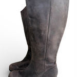 Clarks  Marana Trudy Brown Leather Knee High Low Heel Tall Boots, Sz 9.5 Photo 0