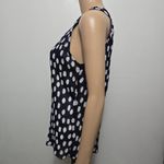 Jonathan Martin Navy Polka Dot Halter Tank Top Size Small Photo 2