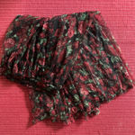 Stradivarius  rose floral midi skirt Photo 0