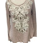 Anthropologie Meadow Rue  embroidered top size Small Photo 0
