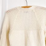 NICHOLAS • Camilla Cable Knit Cardigan wool alpaca Carnation cream ivory cropped White Photo 10