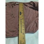 Active USA  Pink Off Shoulder Smocked Crop Top Long Sleeve Womens Size S Photo 3