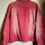 Diane Gilman DH2 by  Embellished Pink Denim Jacket womens size 1X‎ studded Photo 9