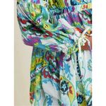 NWT Maeve by Anthropologie Frankie off‎ the shoulder Paisley sz medium Green Photo 2