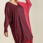 Umgee + Two-Tone Dip Dye High Low Long Sleeve Tunic Dress - Size XL- NWT Photo 0