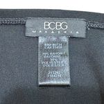 BCBG Black Lace Ruffle Bottom Pull On Slip Pencil Skirt 90's Vintage Medium Photo 3