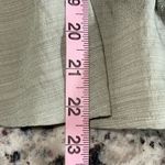 Moon River  Womens Tie Front Puff Sleeve Ruffle Peplum‎ Blouse Sage Green Large Photo 7