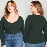 Old Navy  Long-Sleeve Cinched-Front Rib-Knit T-Shirt‎ Medium NWT Photo 1