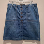 Lucky Brand Denim Button Front Short Sweet Nā Low Skirt Size 8/29 Photo 0