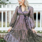 NWT Victoria Dunn Hilton Maxi Dress in Confetti Size XS Photo 0