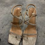 I.n.c. International Concepts Artif champagne crystals strappy heeled 8 Photo 4
