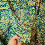 Westbound  2X Pastel Dot Floral Button Down Blouse Photo 4