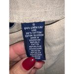 Liz Claiborne Women's Beige Linen Blend Dress Pants Size 10 Straight Leg Casual Photo 3