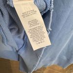 Aerie Light Blue Lace Up Oversized Cozy Sweater Size Med NWOT Photo 6
