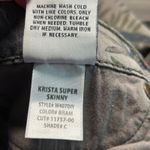 Hudson Krista Super Skinny Jeans Size 32 Floral Print Olive Green Casual Jeans Photo 7