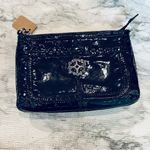Brighton Black Patent Leather Wristlet Hand Bag Photo 2