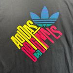 Adidas  Originals 1949 Bold Multicolor Logo Black Crewneck 100% Cotton Tee Large Photo 1