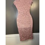 JOE & ELLE Dress Womens Small Mauve Pink Lace Bodycon Sheath Made USA Party Photo 6