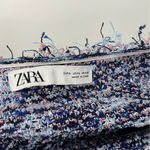 ZARA  Frayed Tweed Textured Top Size‎ Large Photo 12