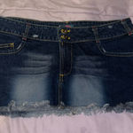 Fiorucci vintage blue denim  mini skirt Photo 0