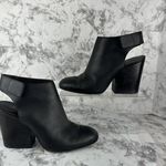 Vince Womens Ingrid Ankle Bootie Open Back Strap Size 9 Black Leather Photo 1