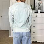 American Eagle Women's Lightwash Denim Shirt Photo 4