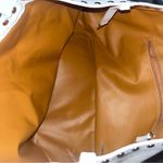 Laggo White Leather Bag With Brass Details & Tassel Photo 5