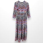 L'Agence Teresa Boho Babushka Floral Paisley Print Maxi Dress XS Photo 2