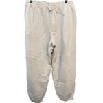 Madewell  MWL Jogger Pants Womens Khaki Drawstring Pockets Athleisure Large EUC Photo 1