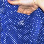 Ralph Lauren Lauren blue and white polkadot pajama top dress sleepwear Photo 2