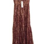Dress the Population NWT  Antoinette Sleeveless Burgundy Gold Lace Maxi Dress S Photo 2