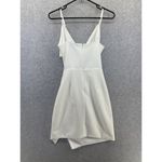 Sugar Lips Sugar-Lips Women's Dress Cutout Sleeveless Solid White Size Small Surplice Photo 1