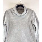 ALO Yoga Women Sweatshirt Gray Haze Turtle Neck Pullover Thumbhole Cozy Small Black Photo 5