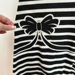 LuLaRoe  | Vintage & Rare Bow Stripe Black & White Maxi Skirt Size L Large Photo 3