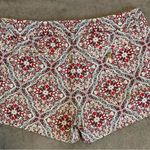 J.Crew  Shorts Red Paisley City Fit spring‎ summer boho Photo 3
